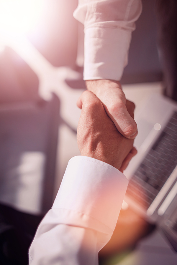handshake business partners